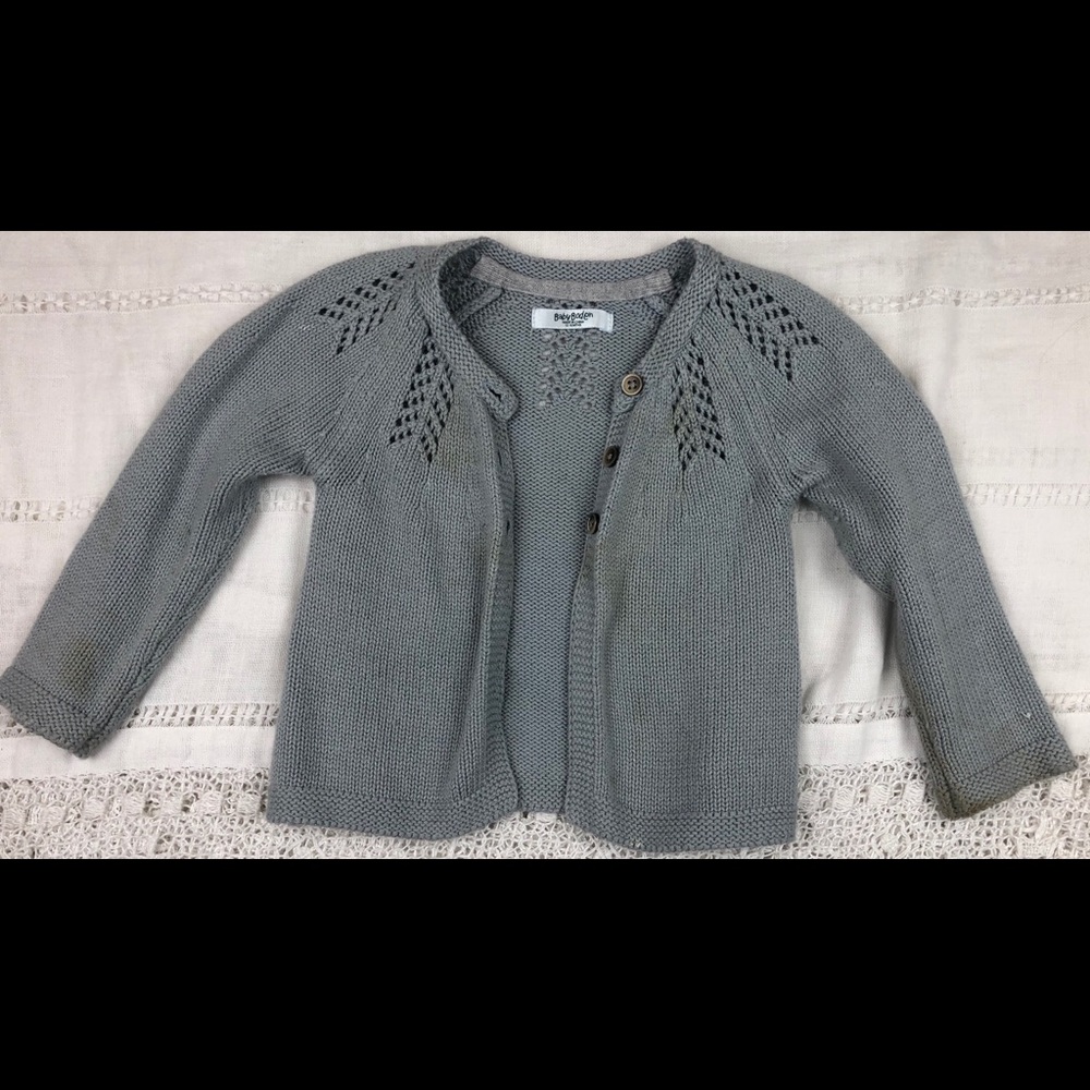 Gray cardigan